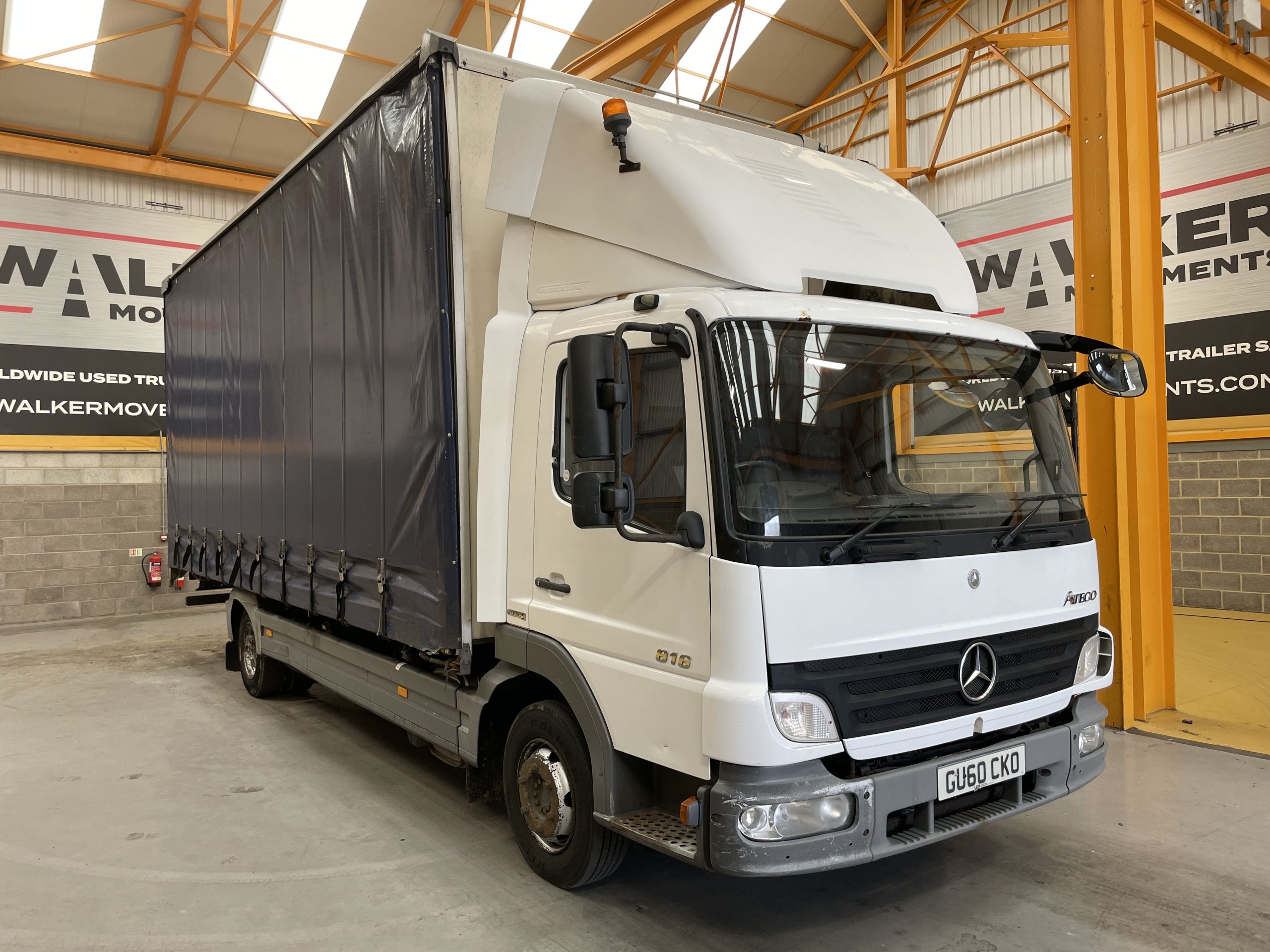 Mercedes Benz Atego Euro Tonne Curtainsider Gu Cko