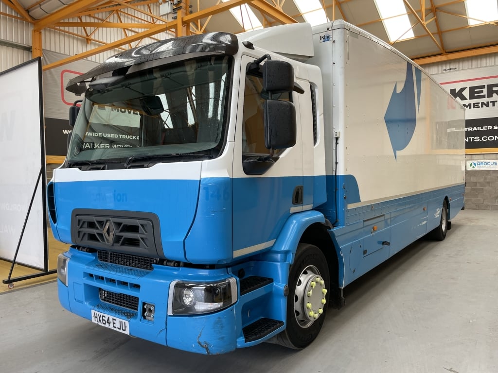 RENAULT D18 WIDE 15 TONNES *EURO 6*, 4X2 STREAMLINE BOX BODY - 2014 - HX64 EJU