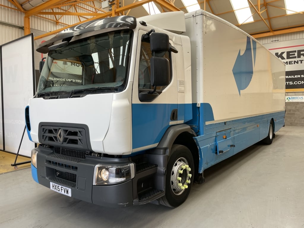 RENAULT D18 WIDE 15 TONNES *EURO 6*, 4X2 STREAMLINE BOX BODY - 2015 - HX15 FVW