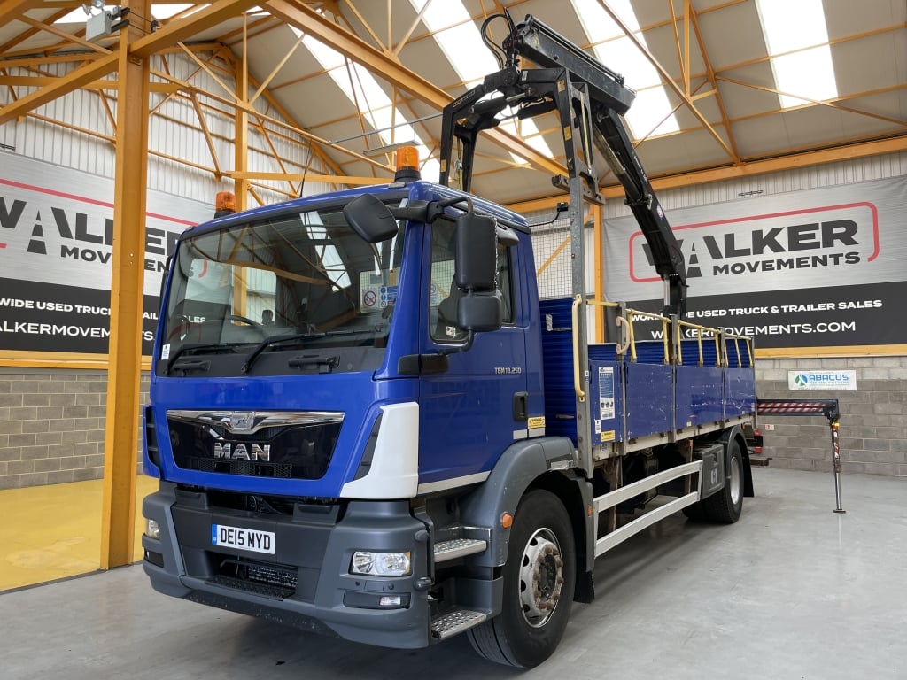 MAN TGM 18.250 *EURO 6* 4X2 18 TONNES PINCE À BRIQUES - 2015 - DE15 MYD