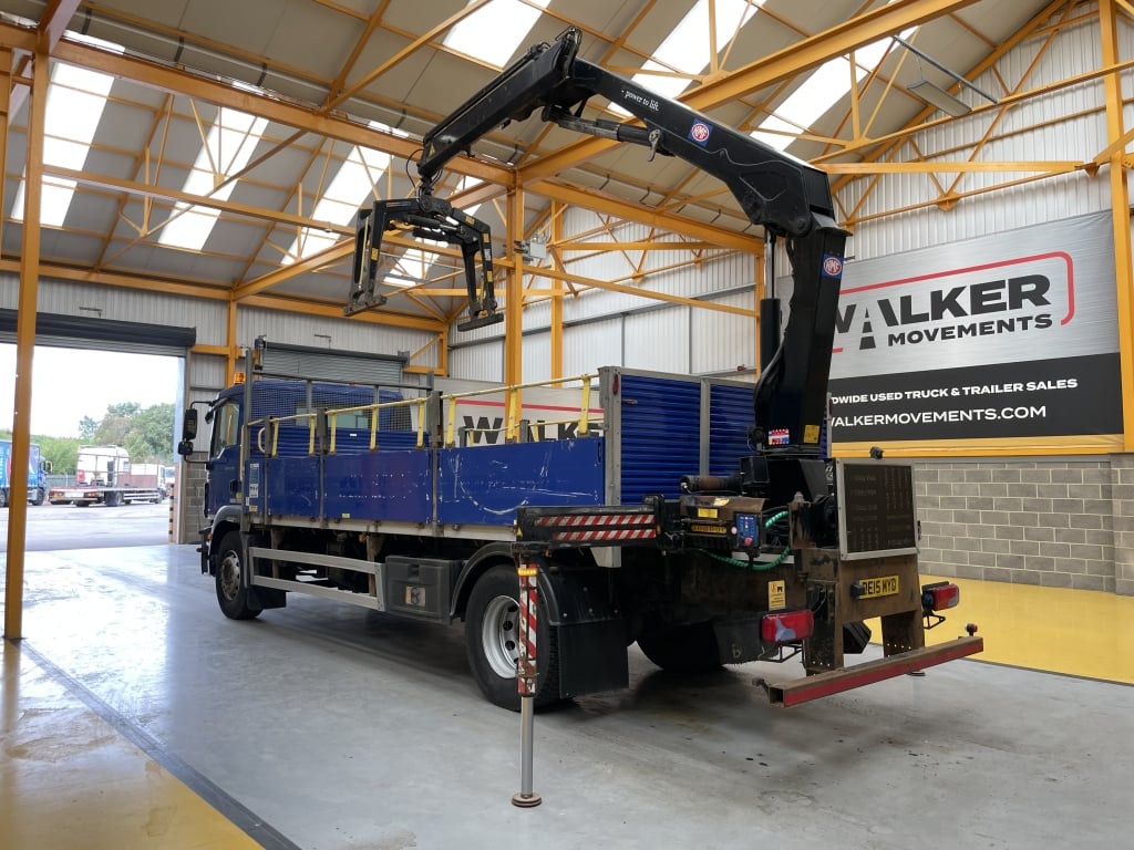 MAN TGM 18.250 *EURO 6* 4X2 18 TONNES PINCE À BRIQUES - 2015 - DE15 MYD