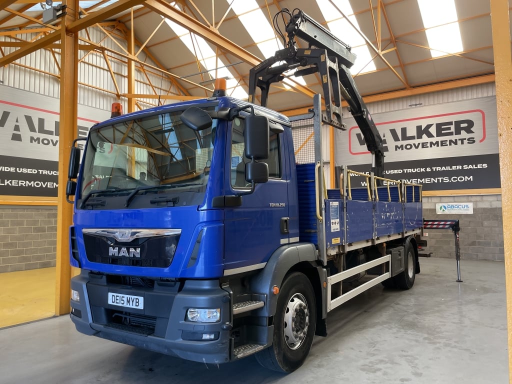 MAN TGM 18.250 *EURO 6* 4X2 18 TONNES PINCE À BRIQUES - 2015 - DE15 MYB