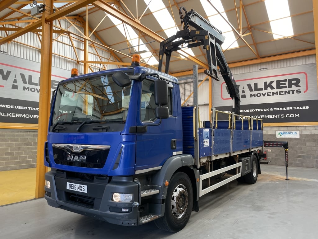 MAN TGM 18.250 *EURO 6* 4X2 18 TONNES PINCE À BRIQUES - 2015 - DE15 MXS