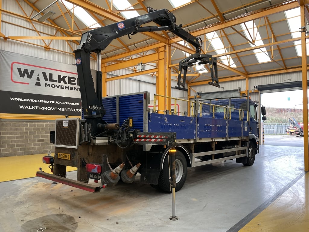 MAN TGM 18.250 *EURO 6* 4X2 18 TONNES PINCE À BRIQUES - 2015 - DE15 MXS