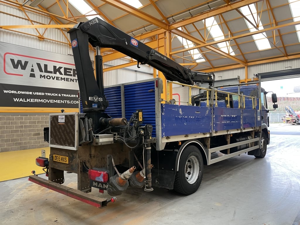 MAN TGM 18.250 *EURO 6* 4X2 18 TONNES PINCE À BRIQUES - 2015 - DE15 MXS
