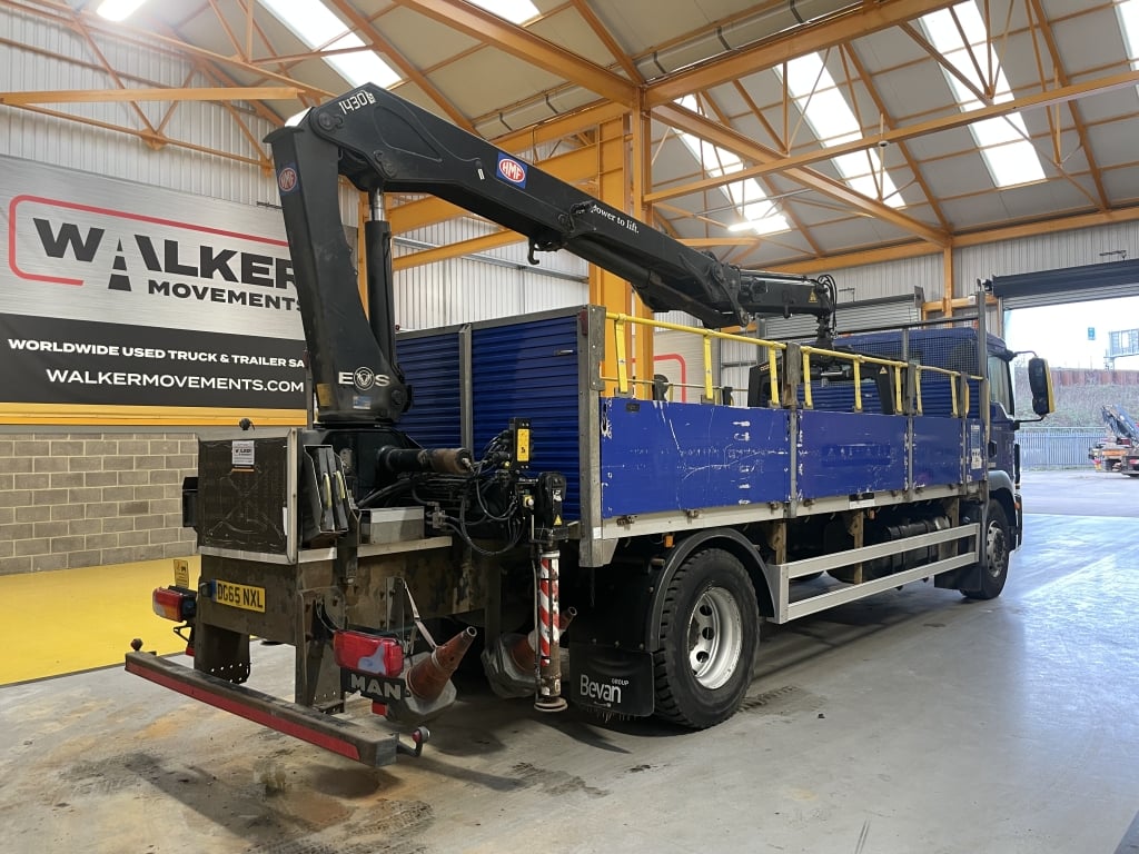 MAN TGM 18.250 *EURO 6*, 4X2 PINCE À BRIQUES DE 18 TONNES - 2015 - DG65 NXL