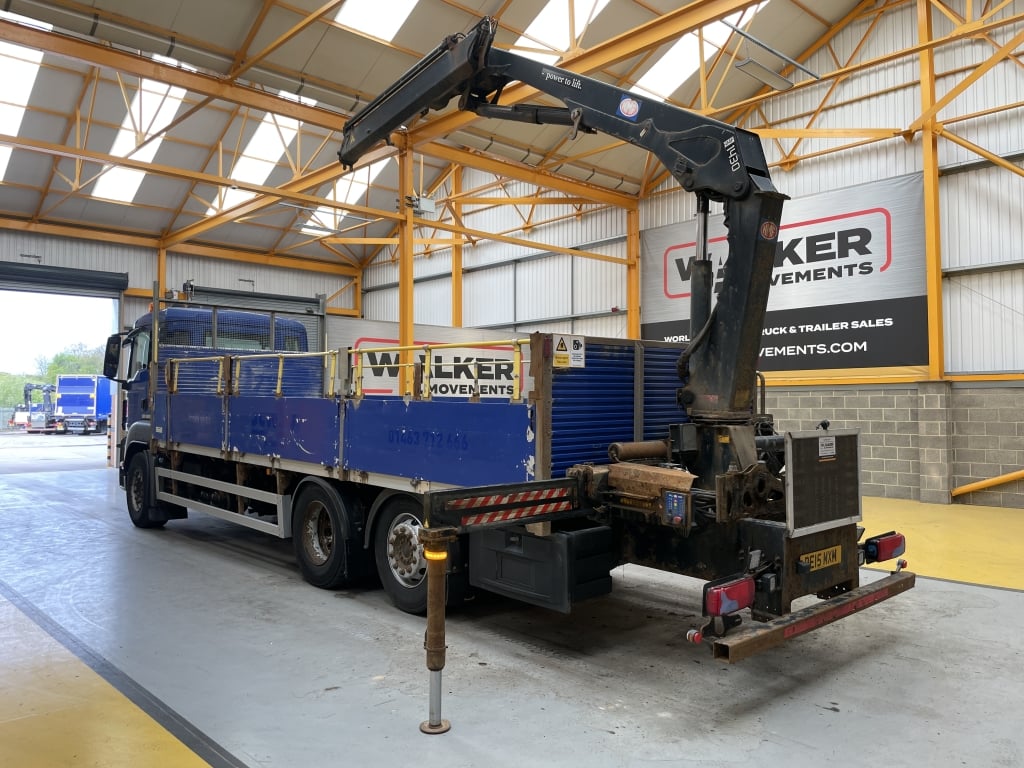 MAN TGS 26.360, *EURO 6* 6X2 26 TONNES DRAWBAR SPEC FLATBED/CRANE - 2015 - DE15 MXM