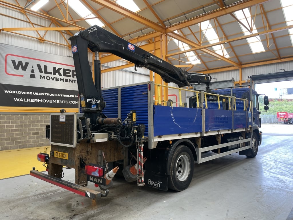 MAN TGM 18.250 *EURO 6*, 4X2 PINCE À BRIQUES DE 18 TONNES - 2016 - DG16 DXH