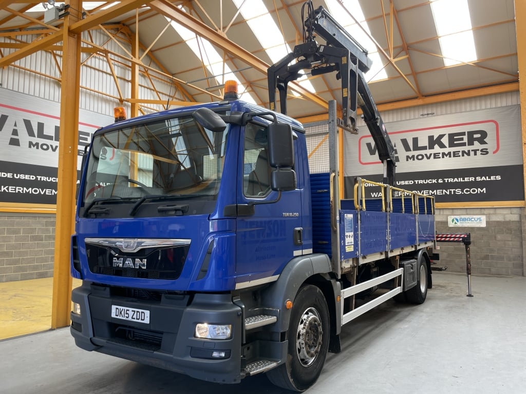 MAN TGM 18.250 *EURO 6* 4X2 18 TONNES PINCE À BRIQUES - 2015 - DK15 ZDD