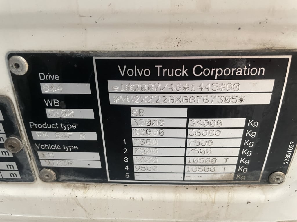 VOLVO FM410 *EURO 6* 8X4 ALUMINIUM INSULATED TIPPER – 2016 – YK16 XUO