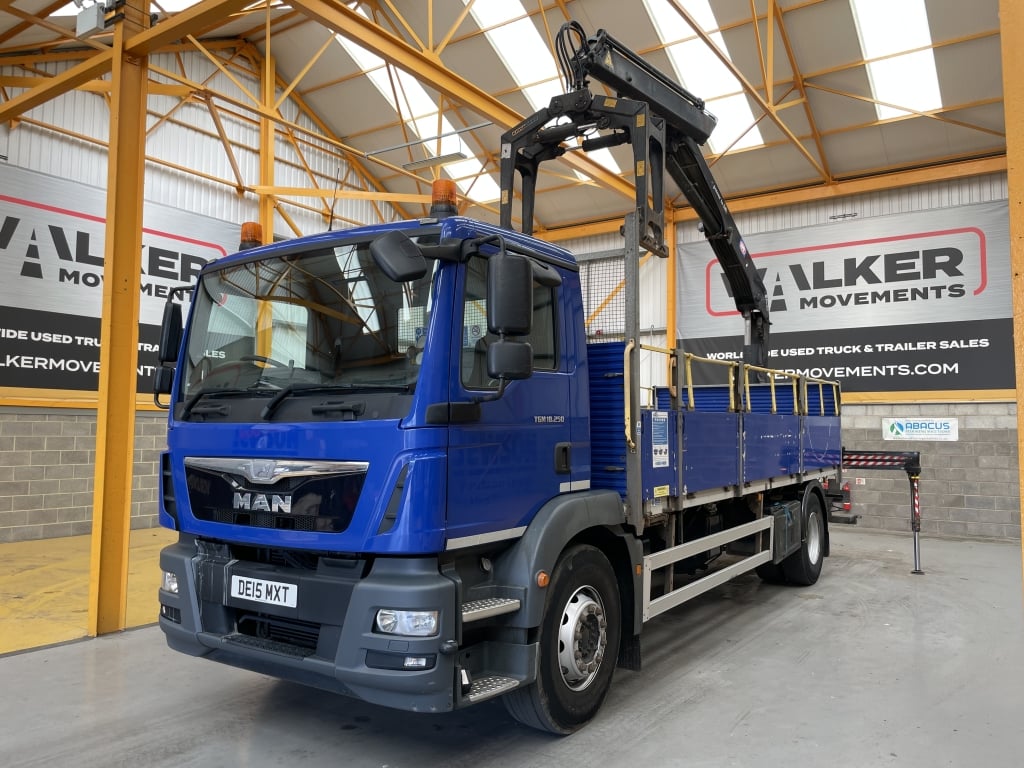 MAN TGM 18.250 *EURO 6* 4X2 18 TONNES PINCE À BRIQUES - 2015 - DE15 MXT