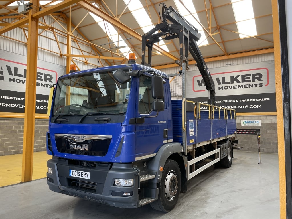 MAN TGM 18.250 *EURO 6*, 4X2 PINCE À BRIQUES DE 18 TONNES - 2016 - DG16 ERY
