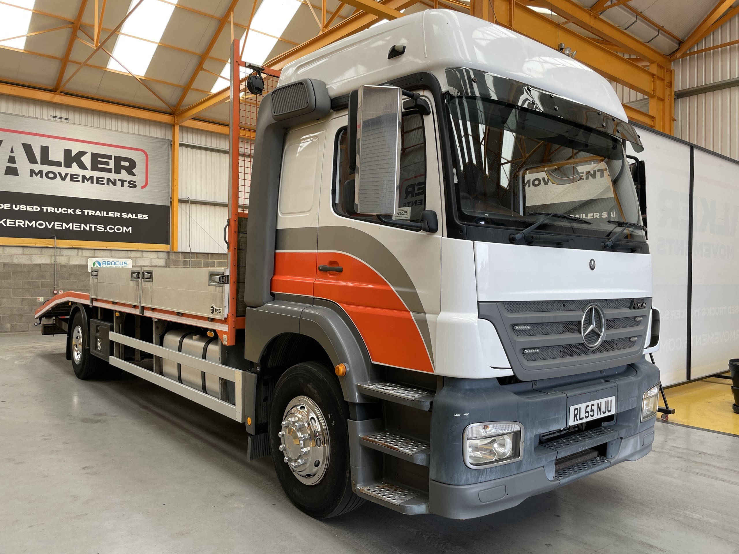 7 5 Rigid MERCEDES BENZ AXOR 1823 4X2 BEAVERTAIL/PLANT RIGID - 2005 - RL55 NJU ...