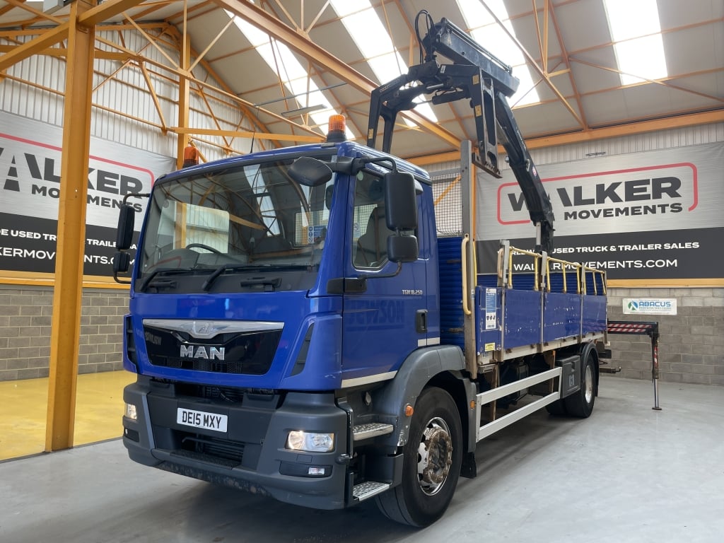 MAN TGM 18.250 *EURO 6* 4X2 18 TONNES PINCE À BRIQUES - 2015 - DE15 MXY