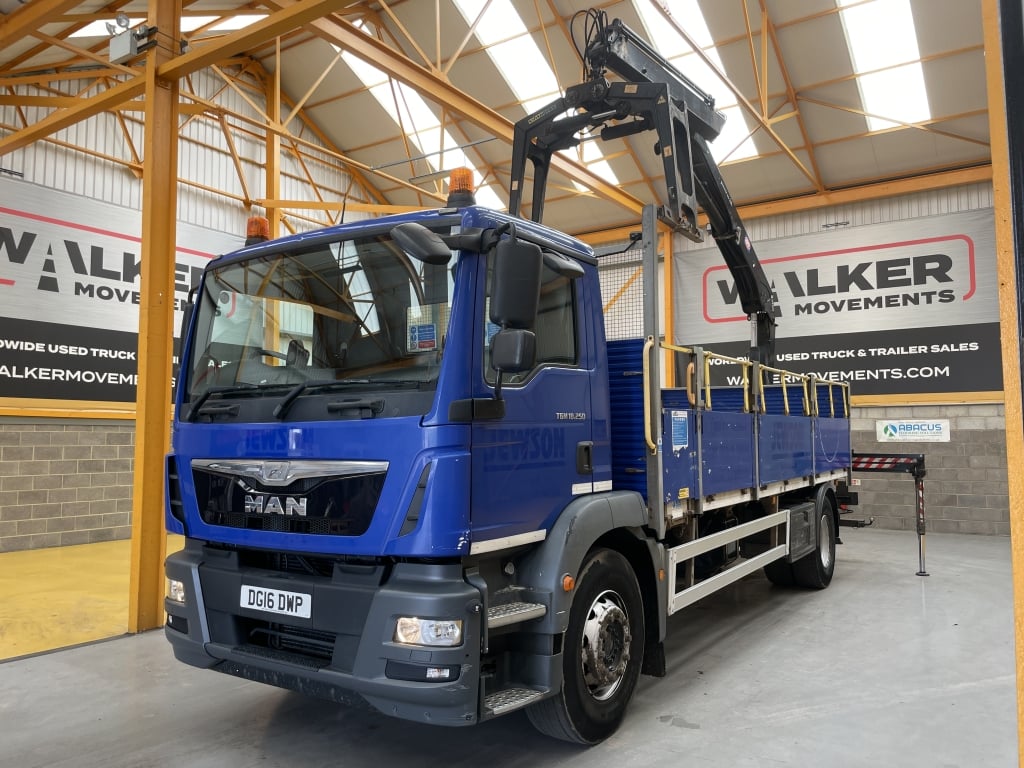 MAN TGM 18.250 *EURO 6*, 4X2 PINCE À BRIQUES DE 18 TONNES - 2016 - DG16 DWP