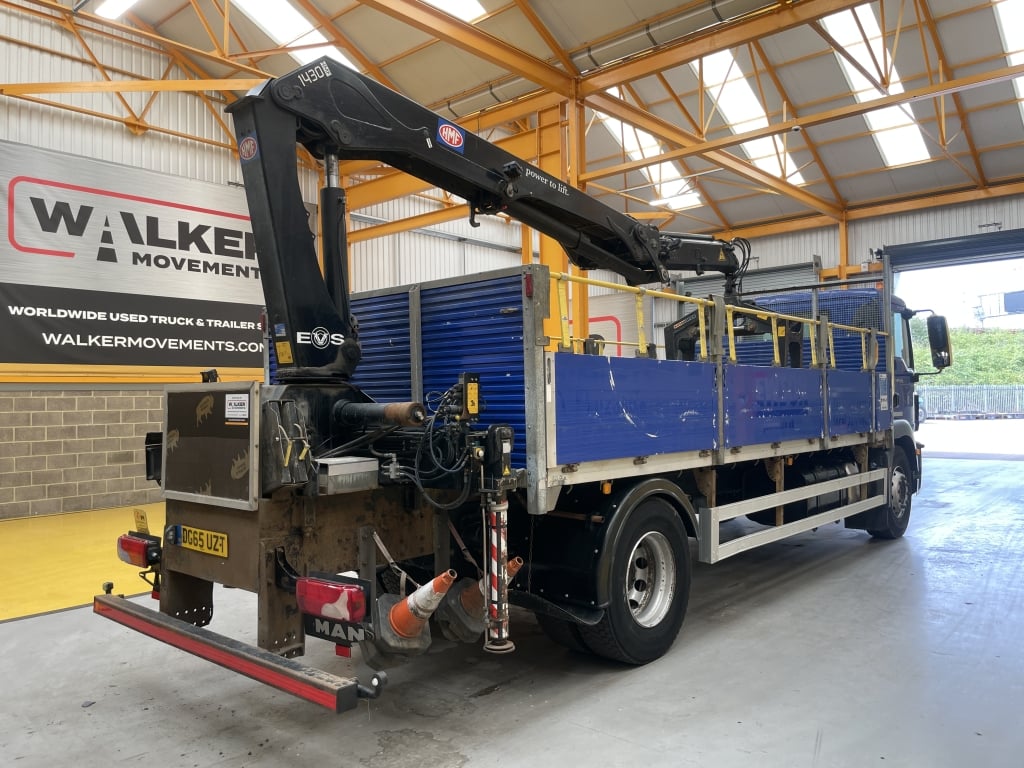 MAN TGM 18.250 *EURO 6*, 4X2 PINCE À BRIQUES DE 18 TONNES - 2015 - DG65 UZT