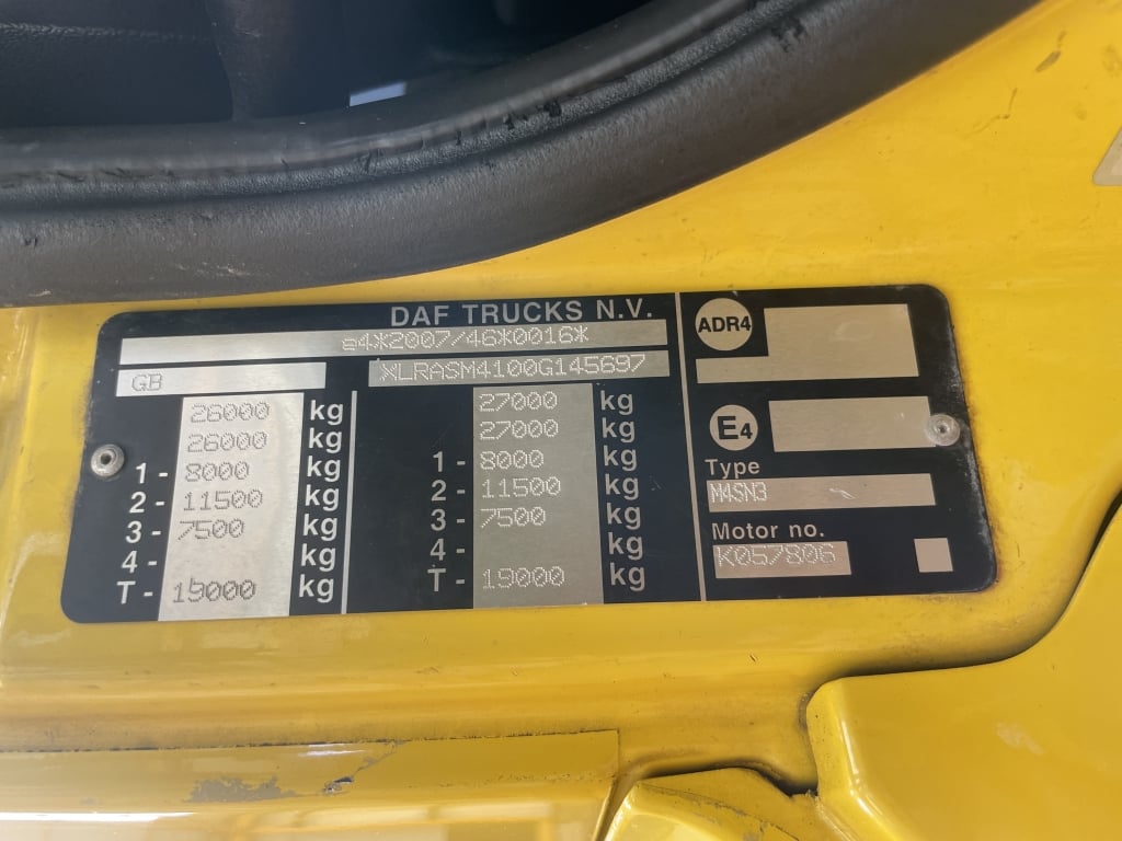 DAF CF330 *EURO 6* 6X2 BENNE BASCULANTE/GRUE – 2017 – HX17 NXF