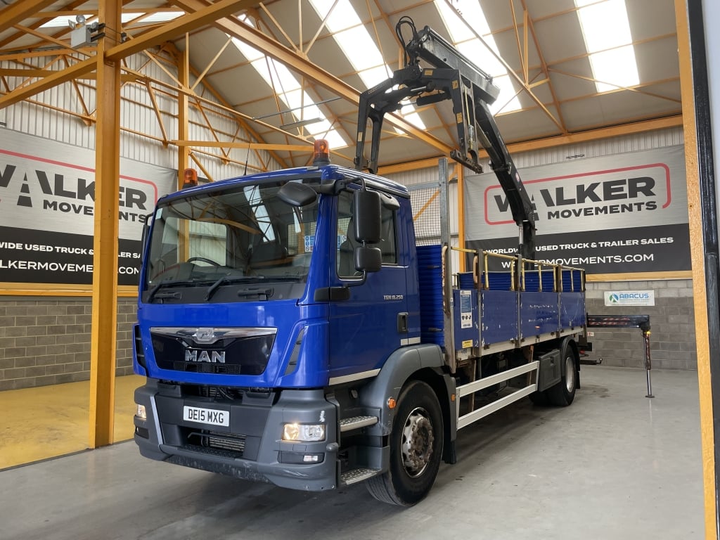 MAN TGM 18.250 *EURO 6* 4X2 18 TONNES PINCE À BRIQUES - 2015 - DE15 MXG