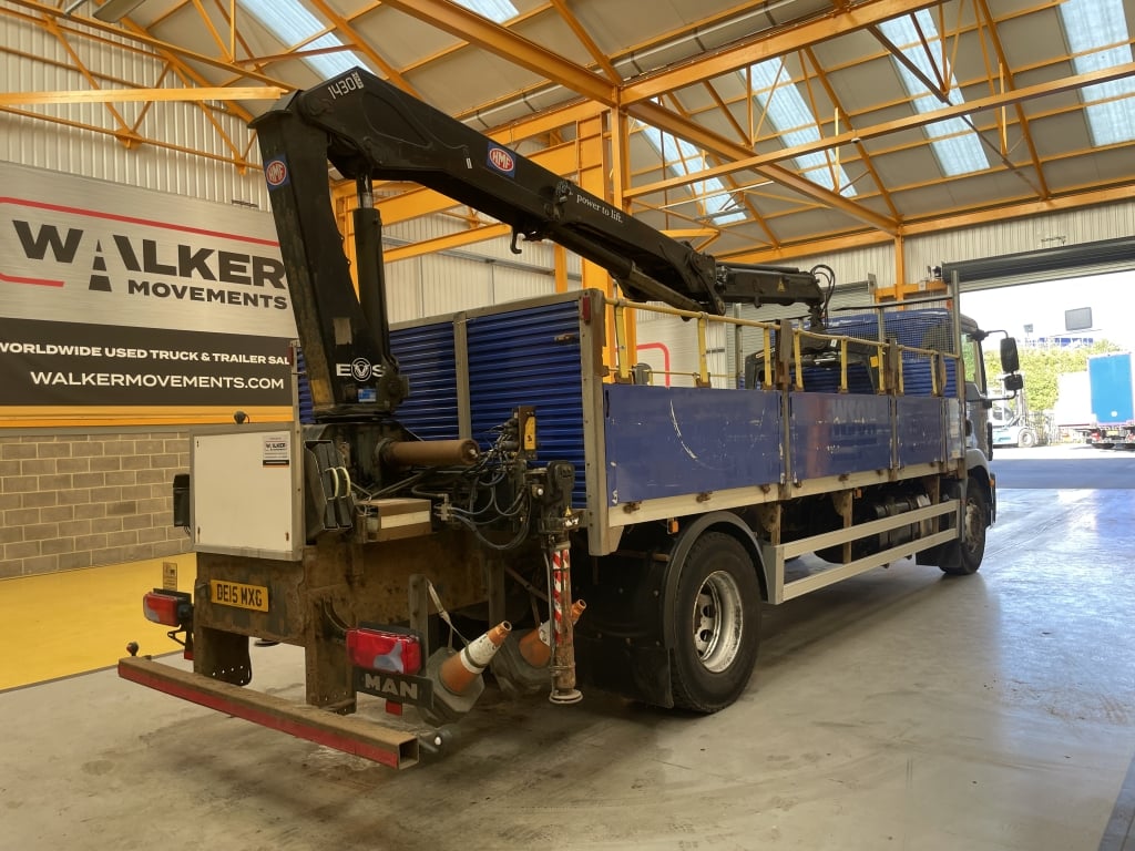 MAN TGM 18.250 *EURO 6* 4X2 18 TONNES PINCE À BRIQUES - 2015 - DE15 MXG