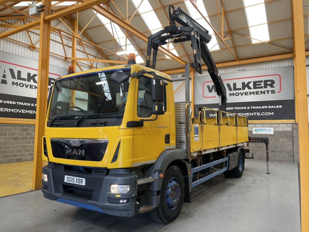 MAN TGM 18.250 *EURO 6* 4X2 18 TONNES PINCE À BRIQUES - 2015 - DG15 XBR