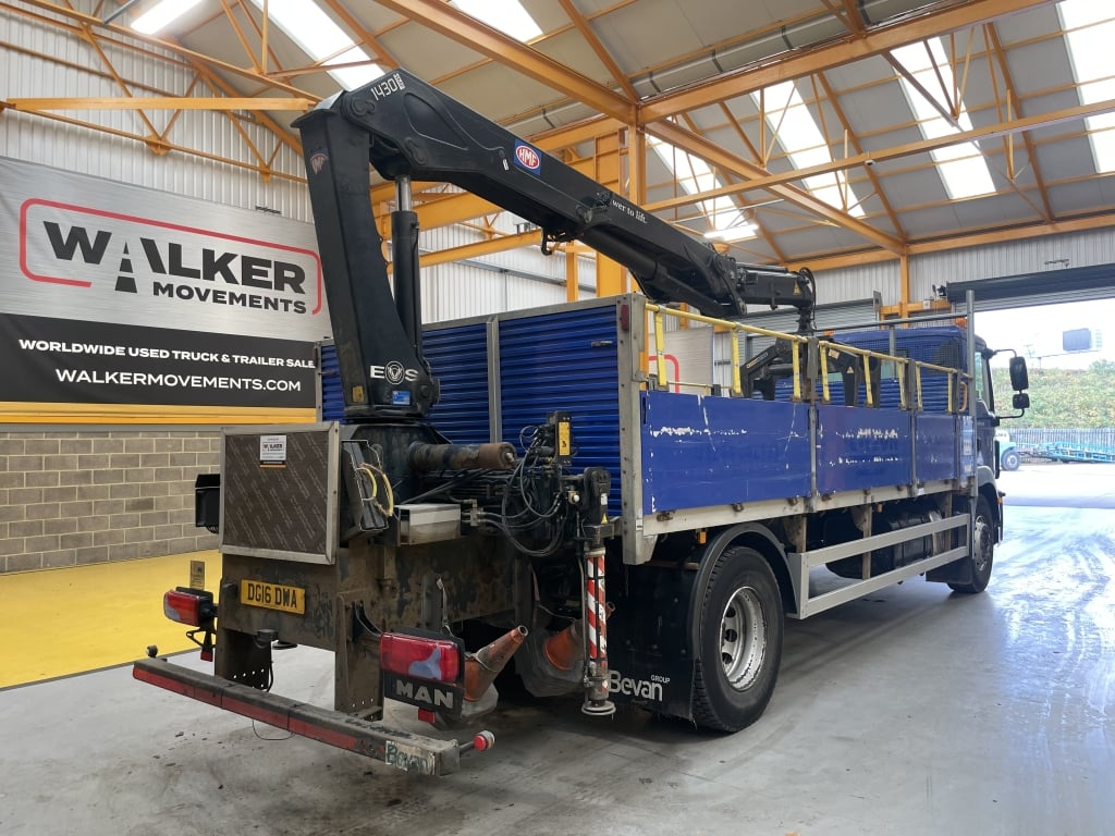 MAN TGM 18.250 *EURO 6*, 4X2 PINCE À BRIQUES DE 18 TONNES - 2016 - DG16 DWA