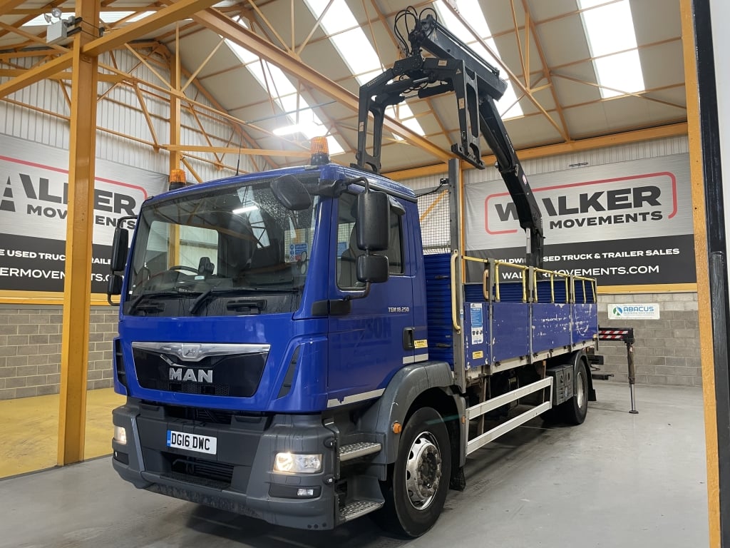 MAN TGM 18.250 *EURO 6*, 4X2 18 TONNE BRICK GRAB – 2016 – DG16 DWC