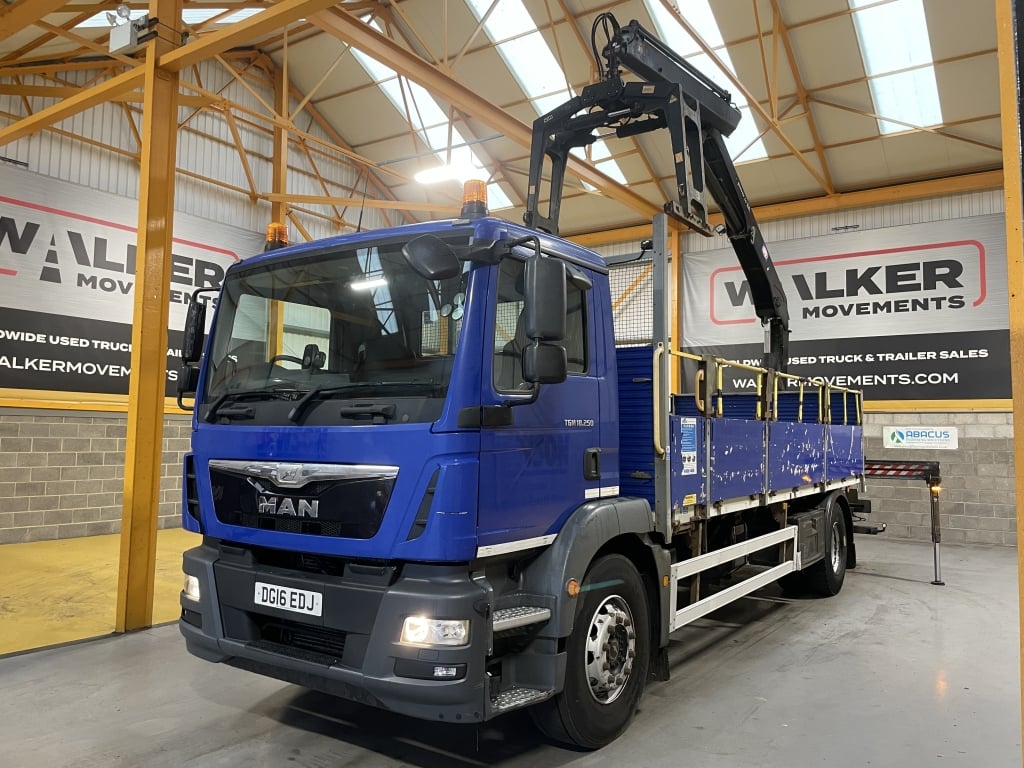 MAN TGM 18.250 *EURO 6*, 4X2 PINCE À BRIQUES DE 18 TONNES - 2016 - DG16 EDJ