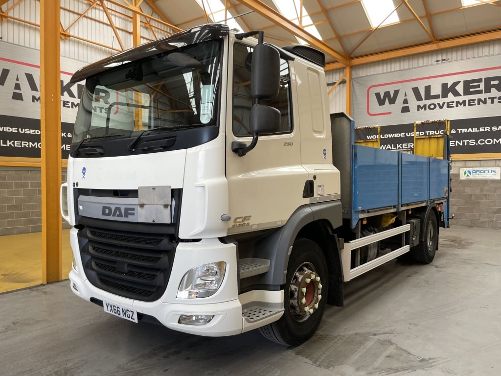 DAF CF250 *EURO 6*, 4X2 DROPSIDE FLATBED – 2016 – YX66 NGZ