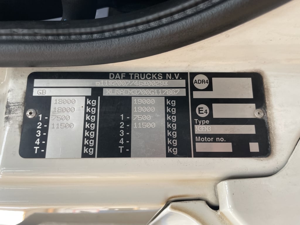 DAF CF250 *EURO 6*, 4X2 DROPSIDE FLATBED – 2016 – YX66 NGZ