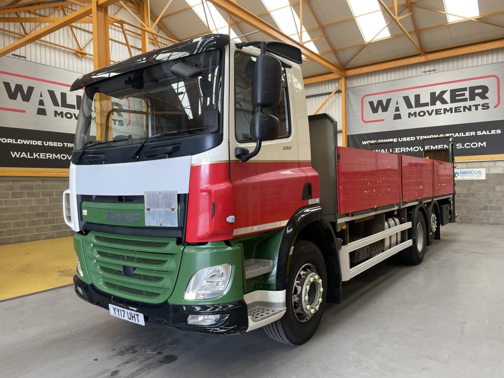 DAF CF330 *EURO 6*, 6X2 DROPSIDE FLATBED – 2017 – YY17 UHT