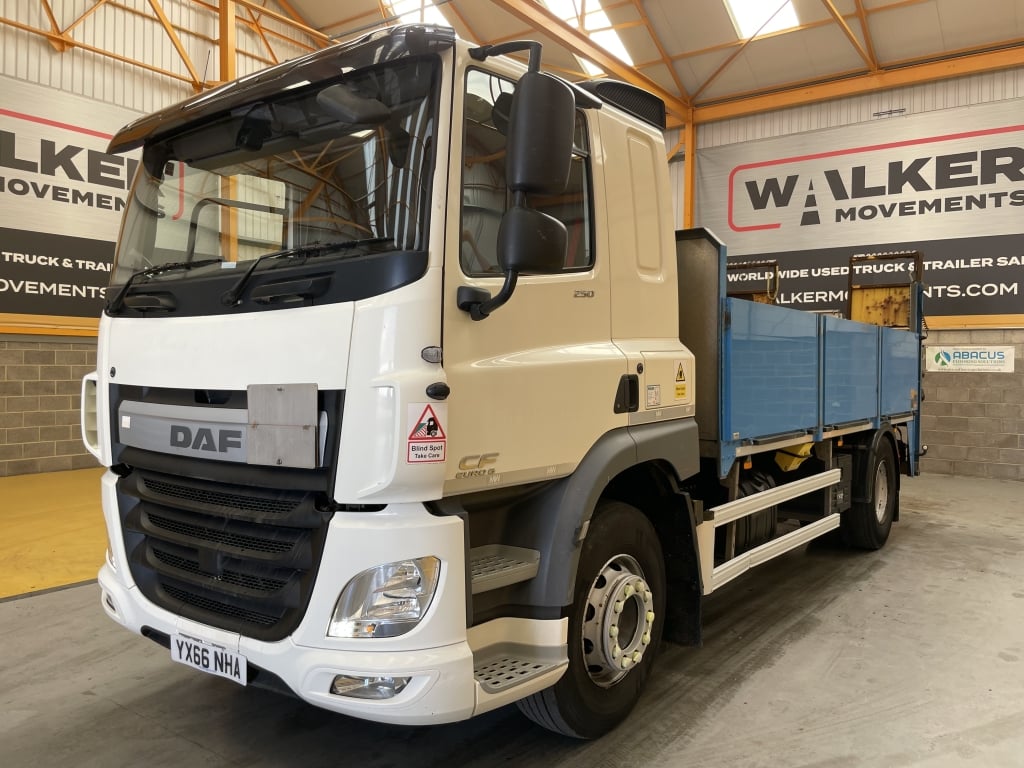 DAF CF250 *EURO 6*, 4X2 DROPSIDE FLATBED – 2016 – YX66 NHA