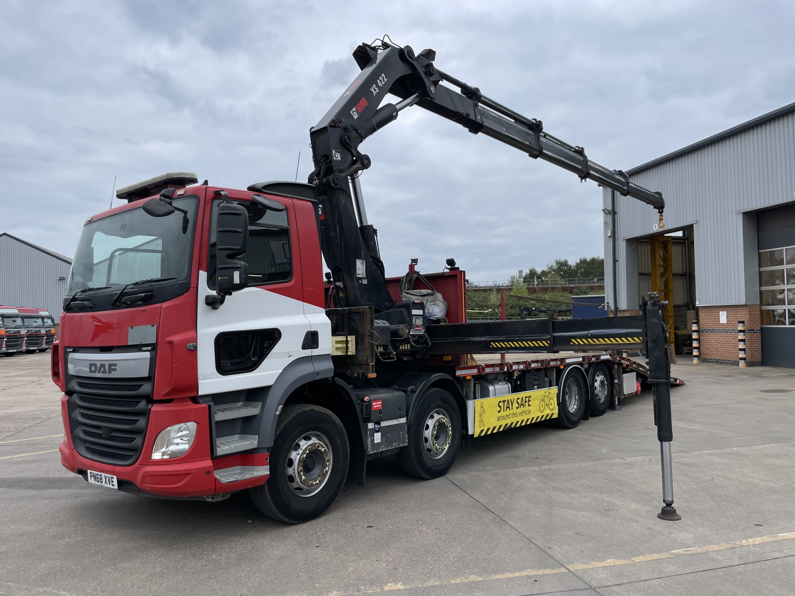 DAF CF460 *EURO 6* 8X2 DRAWBAR SPEC BEAVERTAIL/CRANE - 2018 - PN68 XVE ...