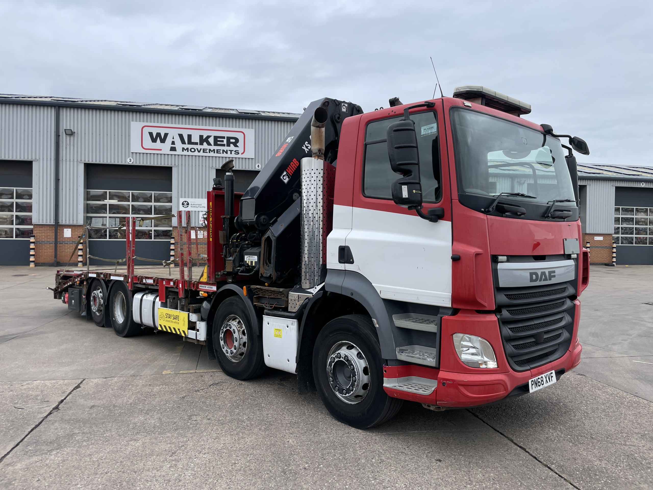 DAF CF460 *EURO 6* 8X2 DRAWBAR SPEC BEAVERTAIL/CRANE - 2018 - PN68 XVF ...