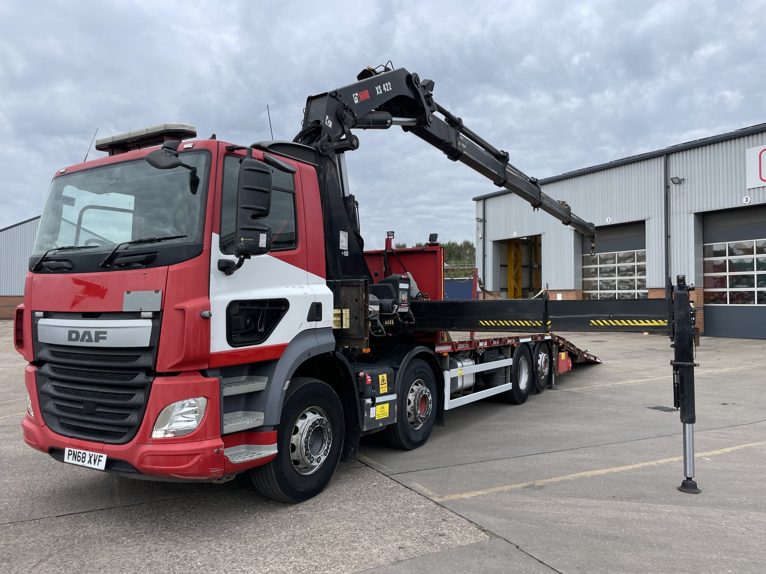 DAF CF460 *EURO 6* 8X2 DRAWBAR SPEC BEAVERTAIL/CRANE - 2018 - PN68 XVF ...