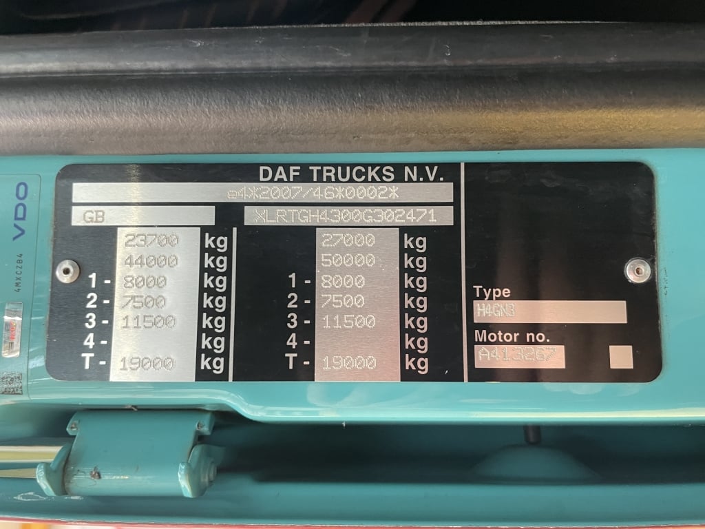 DAF XF106 530 SUPERSPACE *EURO 6* 6X2 TRACTOR UNIT – 2020 – WD20 LHK