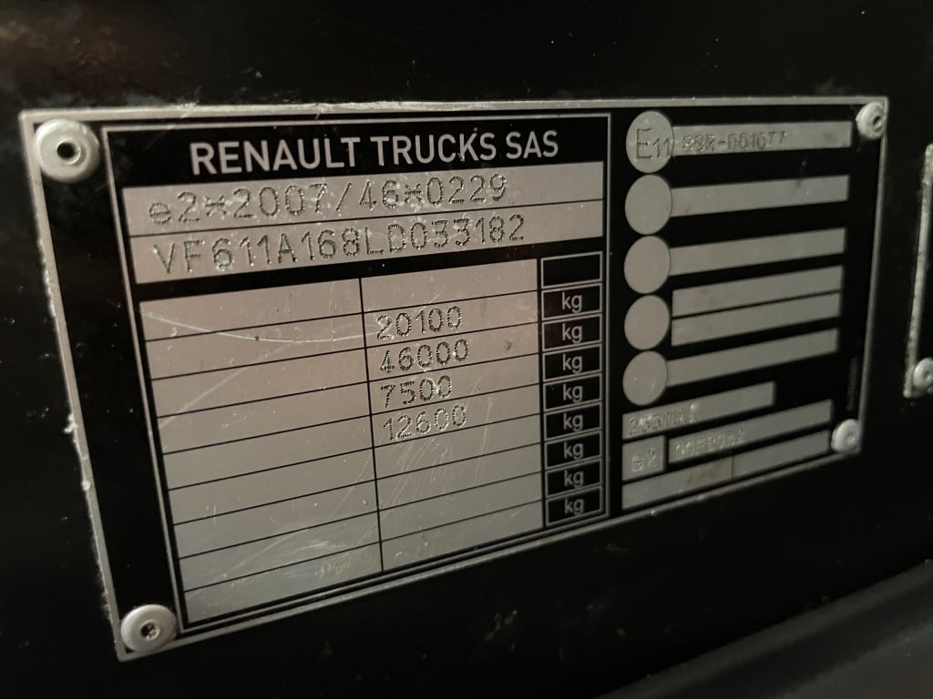 RENAULT T460 DAY CAB *EURO 6* 4X2 TRACTOR UNIT – 2020 – KT69 XPG