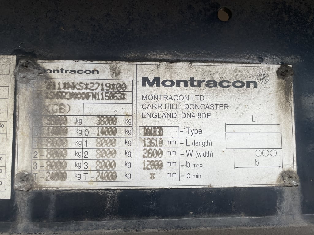 MONTRACON 44FT INSULATED FRIDGE FREEZER BOX TRAILER – 2015 – C399237