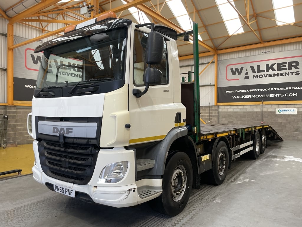 DAF CF400 *EURO 6* 8X2 32 tonnes, configuration « Cheesewedge » et « Beavertail » – 2015 – PN65 PNF