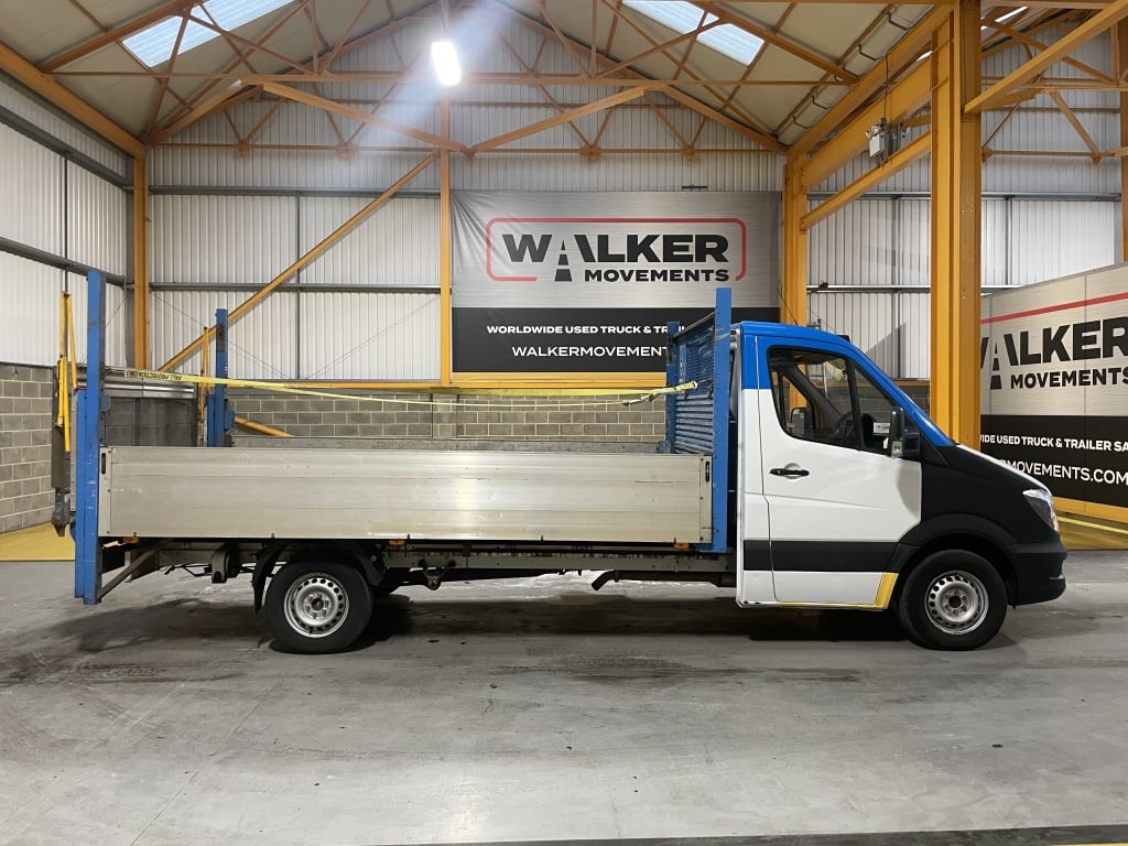 MERCEDES BENZ SPRINTER 314 CDI 3,5 TONNES, *EURO 6* BENNE BASCULANTE À PLATEAU – 2018 – PN68 ODX