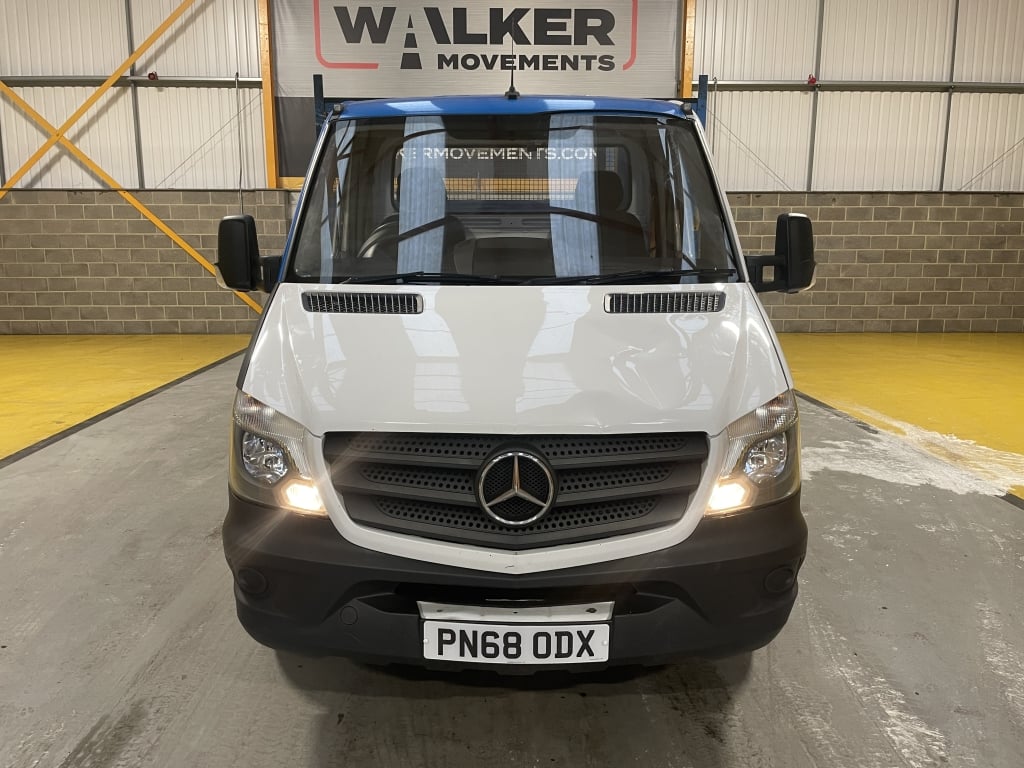 MERCEDES BENZ SPRINTER 314 CDI 3,5 TONNES, *EURO 6* BENNE BASCULANTE À PLATEAU – 2018 – PN68 ODX