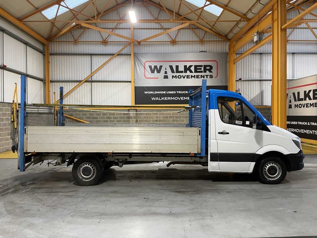 MERCEDES BENZ SPRINTER 314 CDI 3,5 TONNES, *EURO 6* BENNE BASCULANTE À PLATEAU – 2018 – PN68 OED