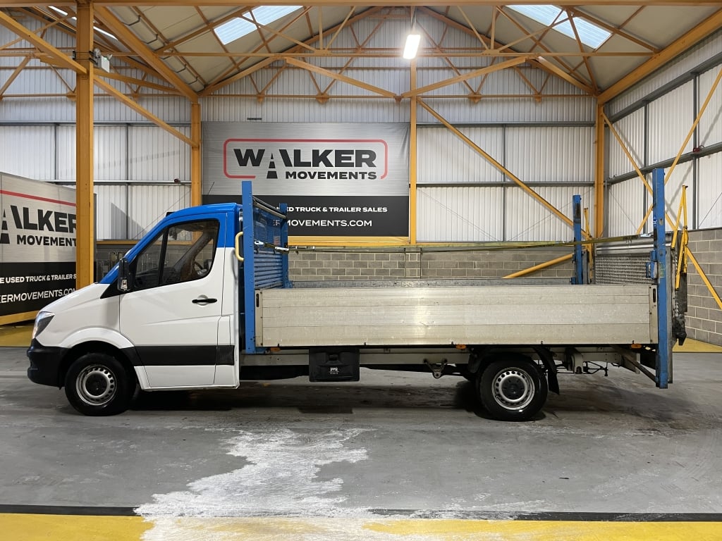 MERCEDES BENZ SPRINTER 314 CDI 3,5 TONNES, *EURO 6* BENNE BASCULANTE À PLATEAU – 2018 – PN68 OED