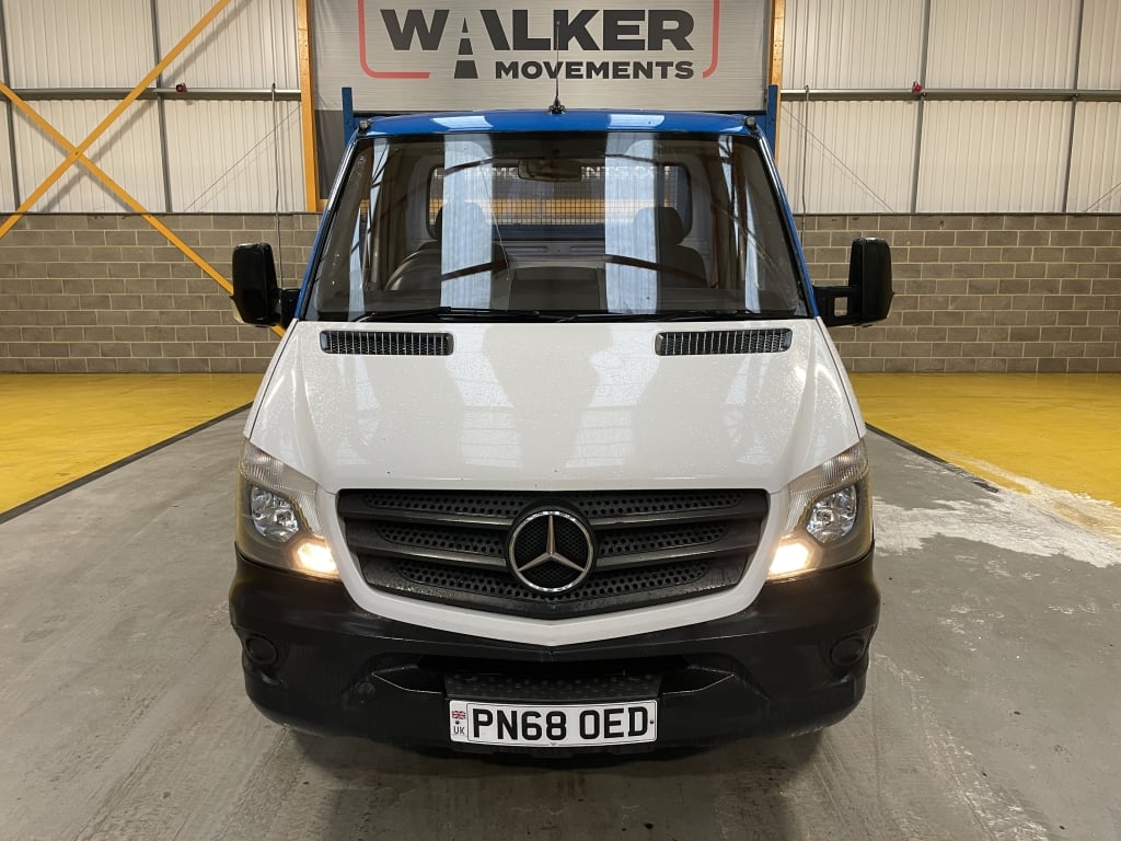 MERCEDES BENZ SPRINTER 314 CDI 3,5 TONNES, *EURO 6* BENNE BASCULANTE À PLATEAU – 2018 – PN68 OED