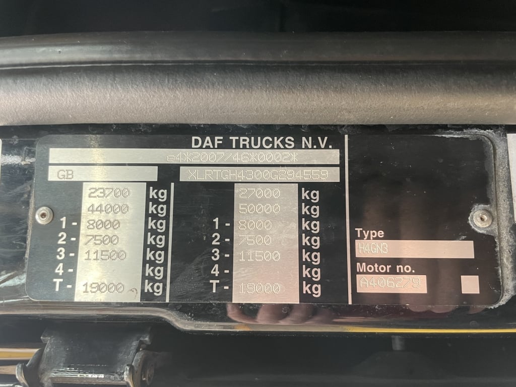 DAF XF106 480 SPACE CAB *EURO 6* 6X2 TRACTOR UNIT – 2020 – FP69 APV