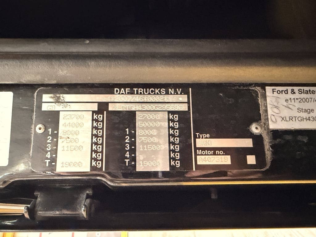 DAF XF106 480 SPACE CAB *EURO 6* 6X2 TRACTOR UNIT – 2020 – FP69 APX