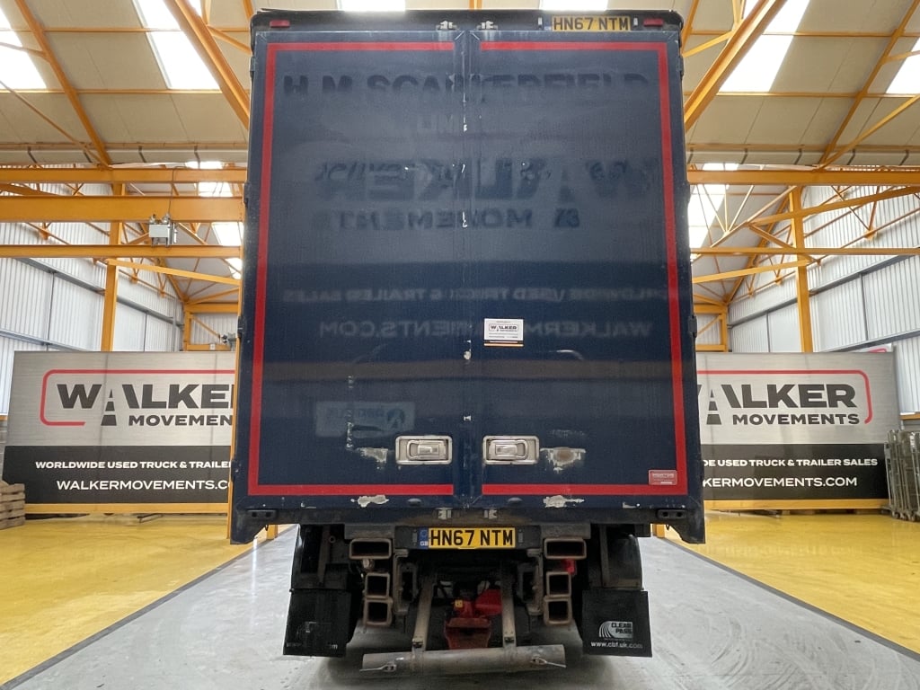 DAF CF440 *EURO 6* 8x2, 32 tonnes, configuration à timon, remorque à rideaux coulissants – 2017 – HN67 NTM