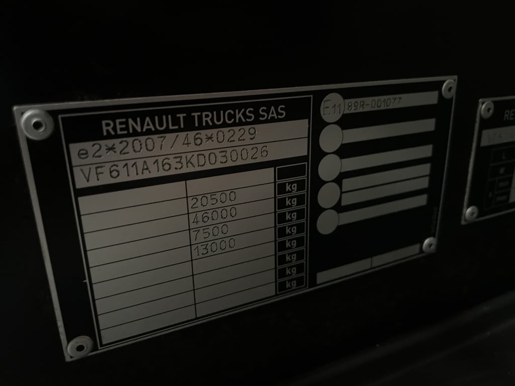 RENAULT T460 CABINE DE JOUR *EURO 6* TRACTEUR 4X2 – 2018 – 68 000 km HXK
