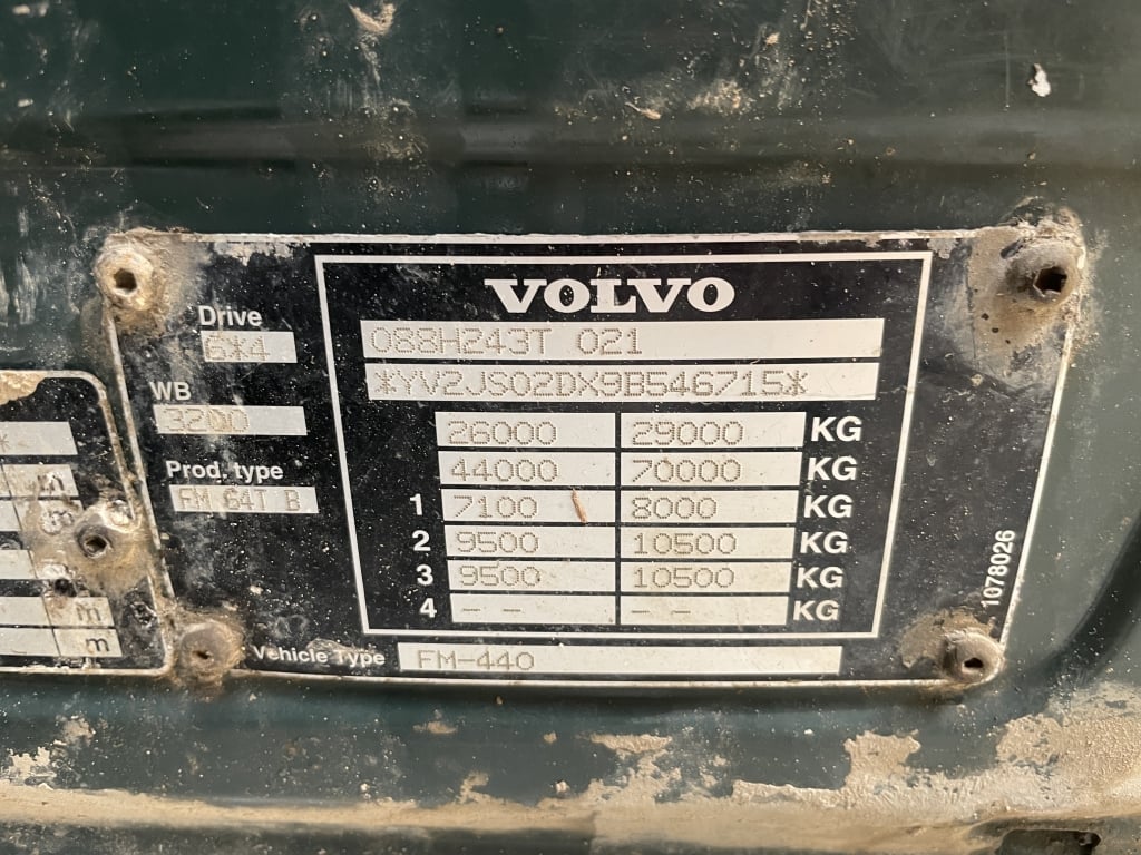VOLVO FM 440 GLOBETROTTER EURO 5, 6X4 TRACTOR UNIT – 2009 – KV09 WRR