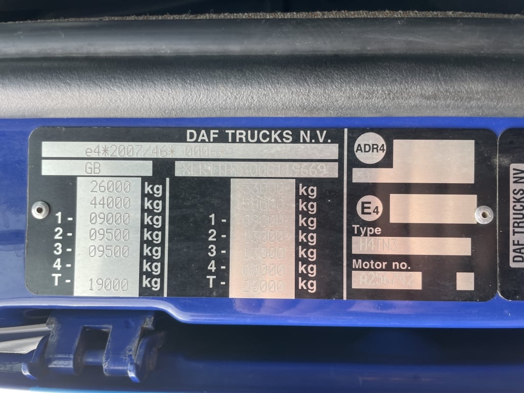 DAF XF510 *EURO 6* 150 tonnes, modèles spéciaux, tracteur routier 6x4 – 2016 – NV66 ZNL