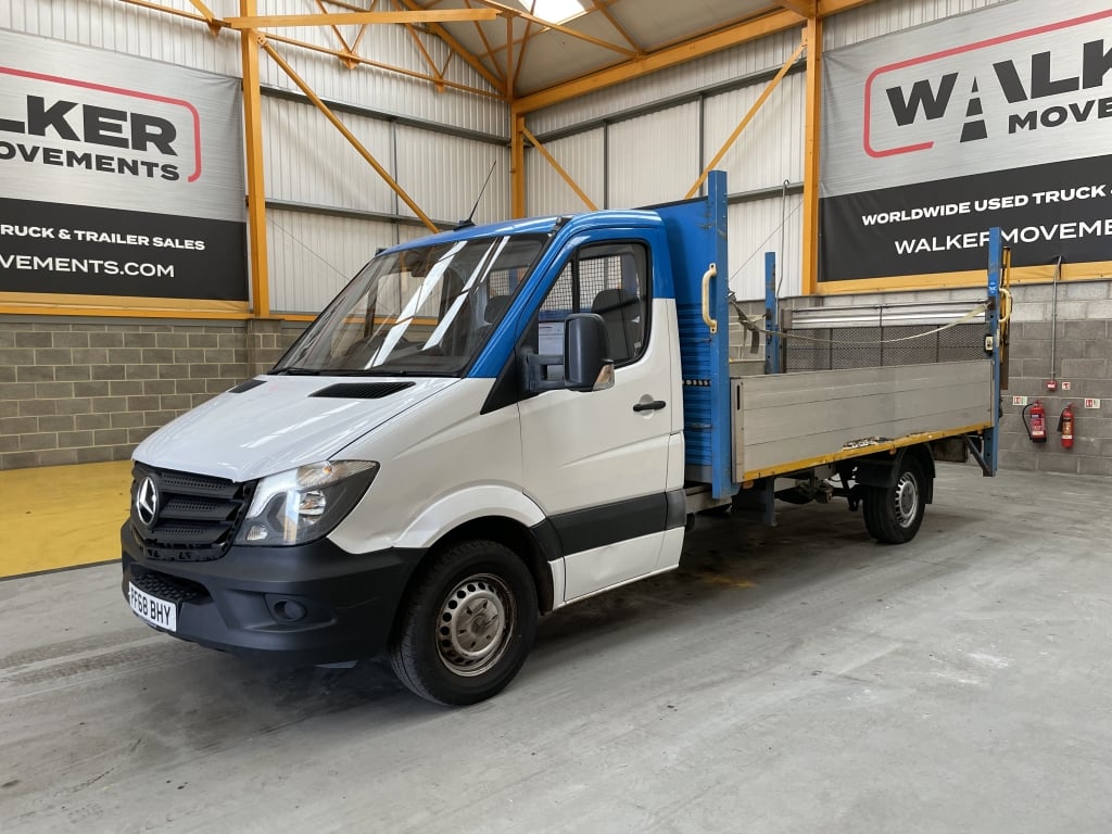 MERCEDES BENZ SPRINTER 314 CDI 3,5 TONNES, *EURO 6* BENNE BASCULANTE À PLATEAU – 2018 – PF68 BHY